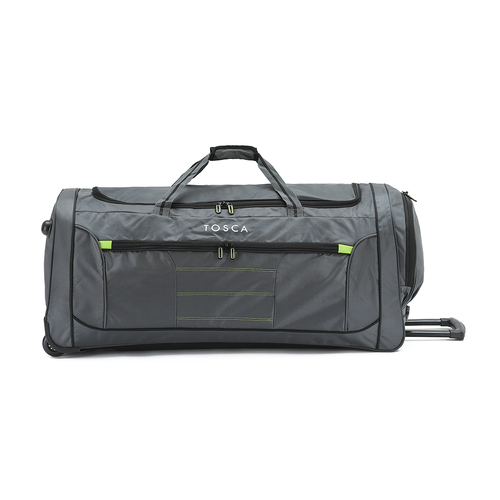 Tosca 80L/70cm Wheeled Duffle Bag Medium - Grey/Lime