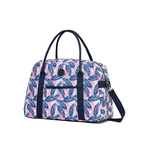 Tosca Cabin Overnight Shoulder Hang Carry Tote Bag 50cm - Coral Ferns