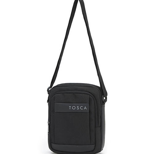 Tosca Mens Travel Shoulder Cross Body Side Bag - Black