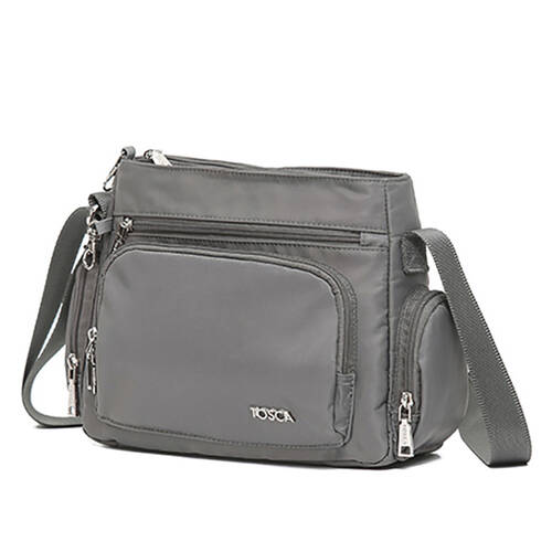 Tosca Anti-Theft RFID Blocking Shoulder Bag - Khaki