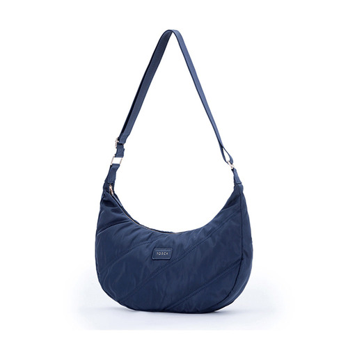 Tosca Everyday Hobo Shoulder Compact Handbag Navy Stitch