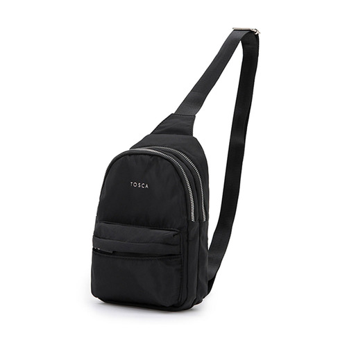 Tosca Shoulder Slinger Crossbody Utility Bag Black