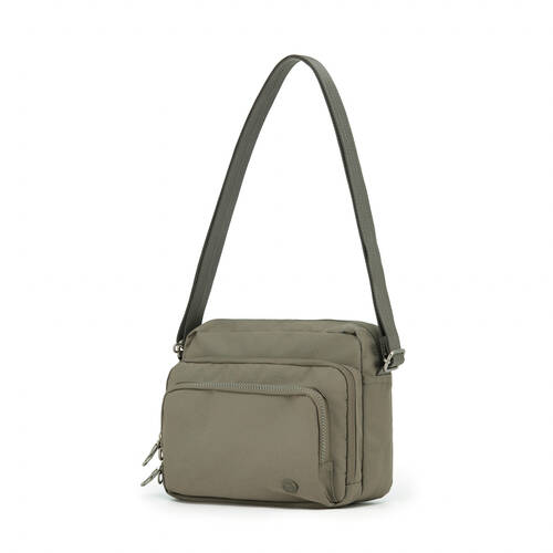 Tosca Anti-Theft RFID Blocking Shoulder Travel Bag 25x20cm - Taupe