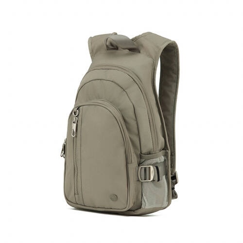 Tosca Anti-Theft RFID Blocking Travel Backpack 25x42cm - Taupe