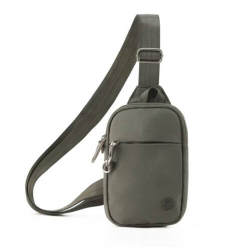 Tosca Anti-Theft Cross Body Slinger Travel Bag Small - Khaki