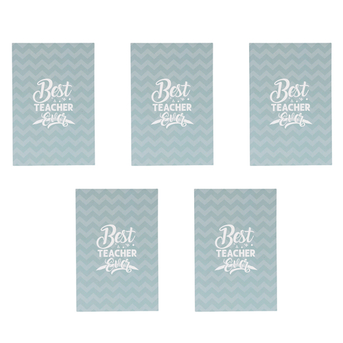 5PK Splosh Best Teacher Ever Sticky Note w/ 4-Page Marker Set