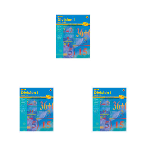 3PK Teacher Created Resources Best Value Math Drill Book Division 1 Kids 7y+