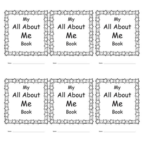 6PK Teacher Created Resources My Own All About Me Book Grades 1-2 Kids 6y+
