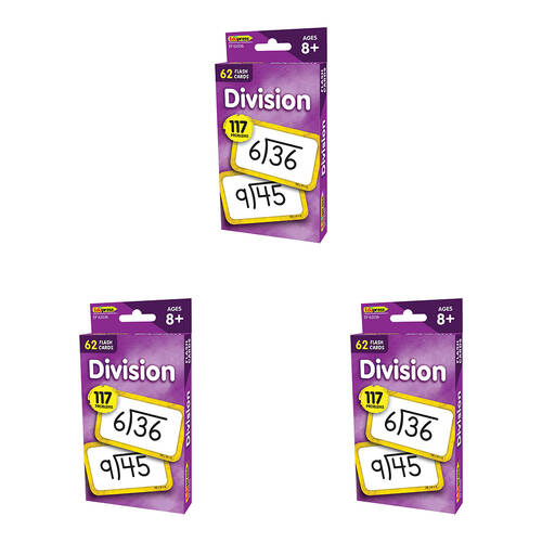 186pc Teacher Created Resources Division Math Flash Cards Kids 8y+