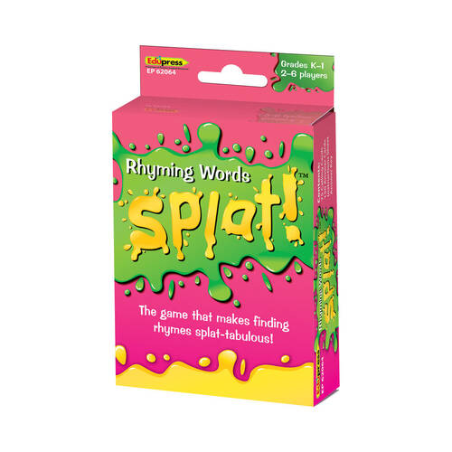 Teacher Created Resources Rhyming Words Splat Flash Cards Game Set Kids 5y+
