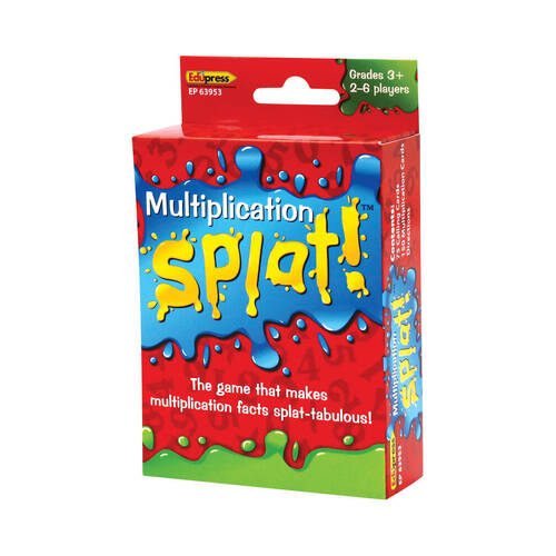 Teacher Created Resources Multiplication Splat Flash Card Game Set 6y+