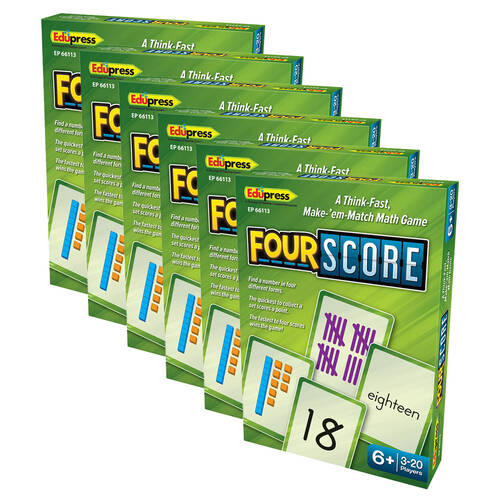 6PK Teacher Created Resources Four Score Card Game Math 6y+
