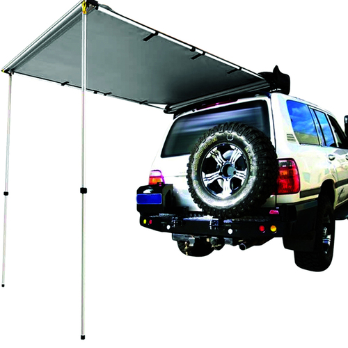 Thorny Devil 1.4x2m Canvas Frontier 140 DLX 4WD Rear Awning 600D - Grey