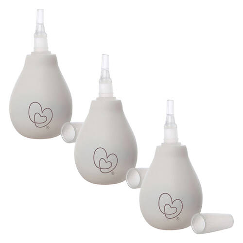 3PK Dreambaby Baby/Kids Health Blocked Congestion Nasal Aspirator White