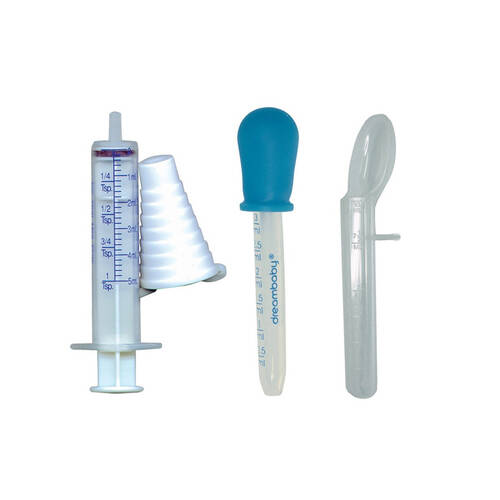 3pc Dreambaby Baby/Kids Safety Medicine Set w/ Spoon/Dropper/Syringe White