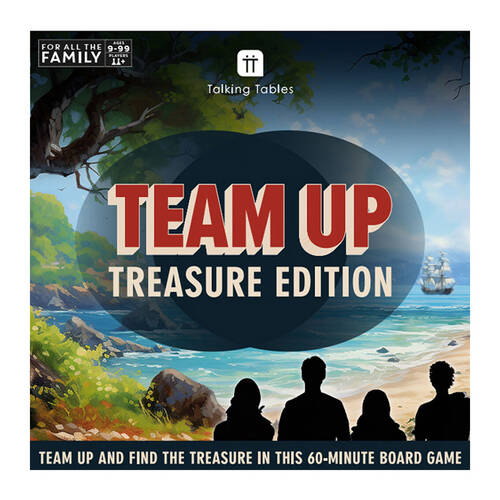 Talking Tables Team Up Treasure Edition Board Game Kids/Family Black