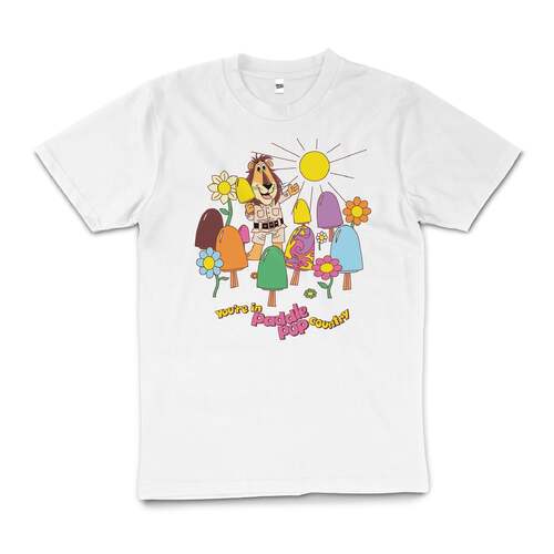 Paddle Pop Ice Cream Max Lion Safari Cotton T-Shirt White Size 2XL