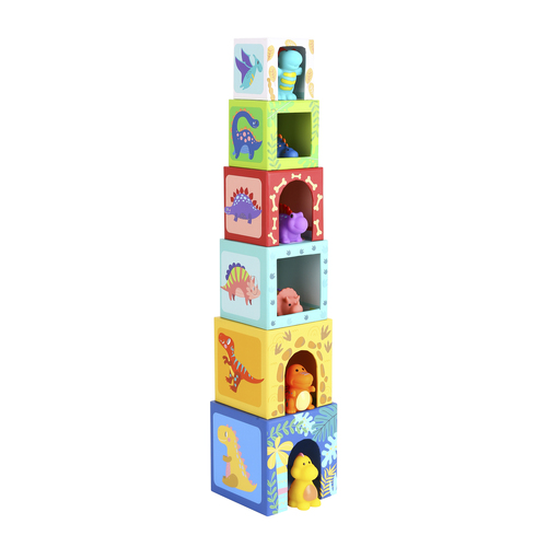 Tooky Toy Nesting Boxes Dinosaur