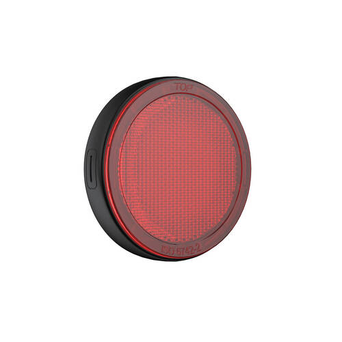 Laser Round Reflector 5V/1A USB-C Smart Tag w/ 8-Pin Find My Tracker For iOS Red