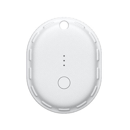 Laser Mini Bluetooth IPX7 Smart Tag Compact w/ Apple Find My Tracking White