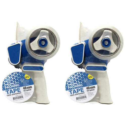 2PK Ideal Home Tape Dispenser w/ 2x Packing Tapes Home/Office Supplies 48mmx50m
