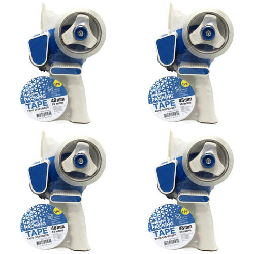 4PK Ideal Home Tape Dispenser w/ 2x Packing Tapes Home/Office Supplies 48mmx50m