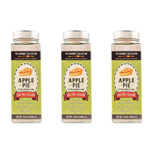 3PK Hot Shots The Gourmet Collection Baking Powder Apple Pie 255g