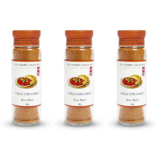 3PK Hot Shots The Gourmet Collection Spice Blend Chili Con Carne 145g Seasoning