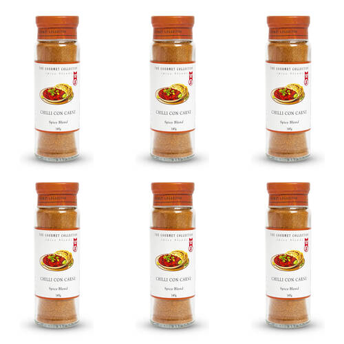 6PK Hot Shots The Gourmet Collection Spice Blend Chili Con Carne 145g Seasoning