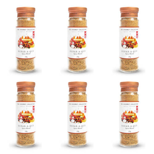 6PK Hot Shots The Gourmet Collection Spice Blend Kebab-A-Que 135g Seasoning