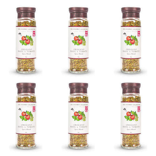 6PK Hot Shots The Gourmet Collection Spice Blend Oregano Basil &Tomato 66g Seasoning