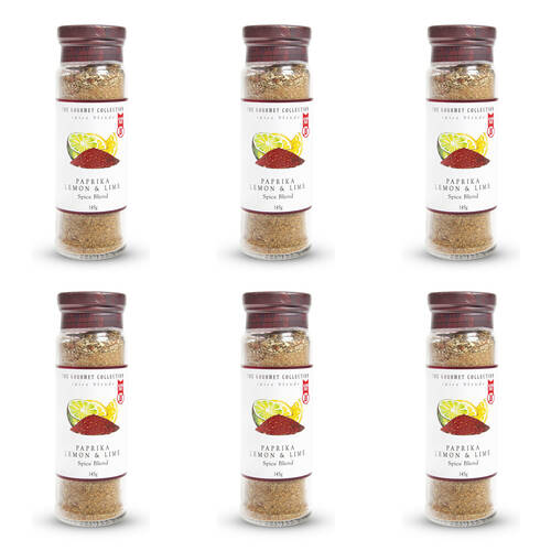 6PK Hot Shots The Gourmet Collection Spice Blend Paprika Lemon & Lime 145g Seasoning