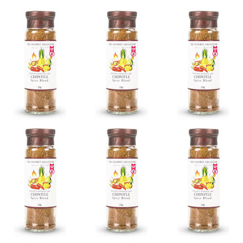 6PK Hot Shots The Gourmet Collection Spice Blend Pineapple Mango Lime Chipotle 118g