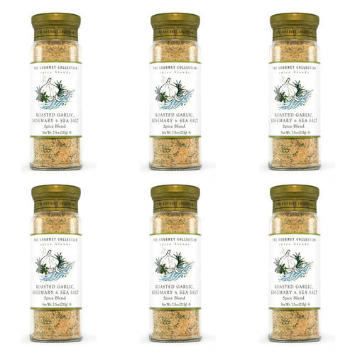 6PK Hot Shots The Gourmet Collection Spice Blend Roast Garlic Rosemary Sea Salt 215g