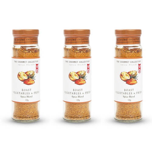 3PK Hot Shots The Gourmet Collection Spice Blend Roast Vegetables & Fries 170g