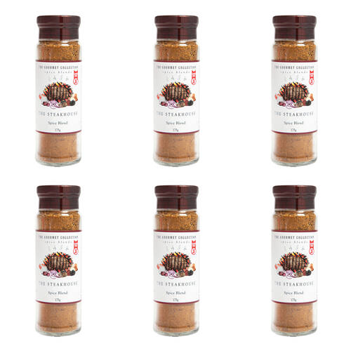 6PK Hot Shots The Gourmet Collection Spice Blend Steakhouse 175g Seasoning