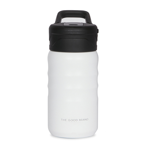 The Good Brand 355ml Small Insulated Drink Bottle - White 
