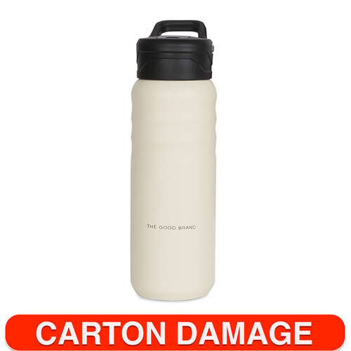 The Good Brand 709ml Large Insulated Drink Bottle - Natural