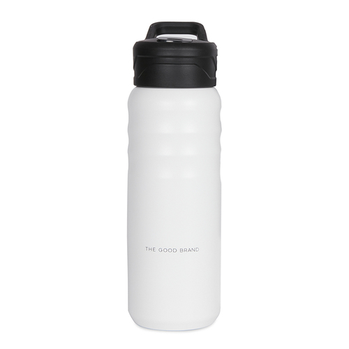 The Good Brand 709ml Large Insulated Drink Bottle - White
