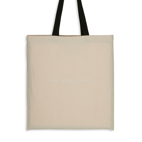 The Good Brand Logo Tote Hand Carry Shoulder Bag - Ecru