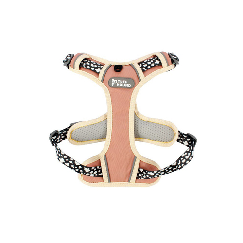 Tuff Hound Giraffe Spot Adjustable Pet Dog Vest Soft Breathable Harness XL Pink