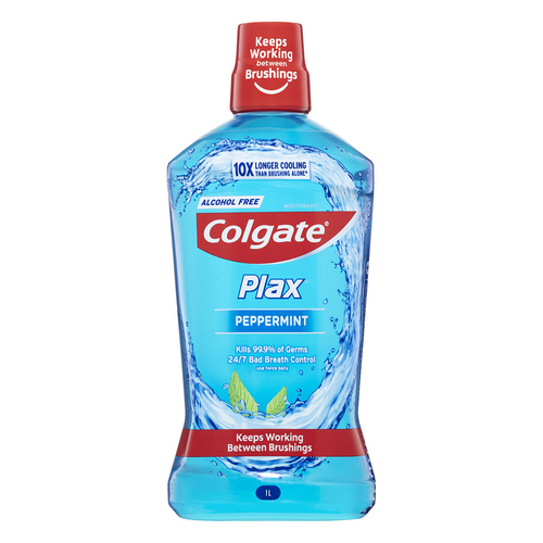 Colgate Plax Mouthwash Peppermint 1L