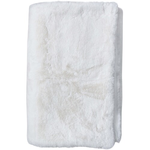 LVD 200cm Faux Fur Blanket Soft Plush Comfort Cloth Throw Ivory White