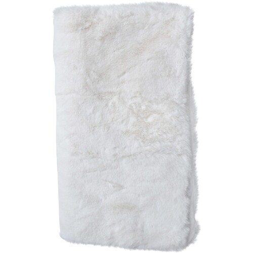 LVD 200cm Throw Faux Room Blanket Plush Comfort Cloth Ivory White