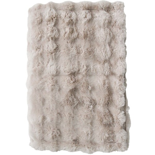 LVD 200cm Lux Faux Fur Blanket Soft Plush Comfort Cloth Quilt Faun