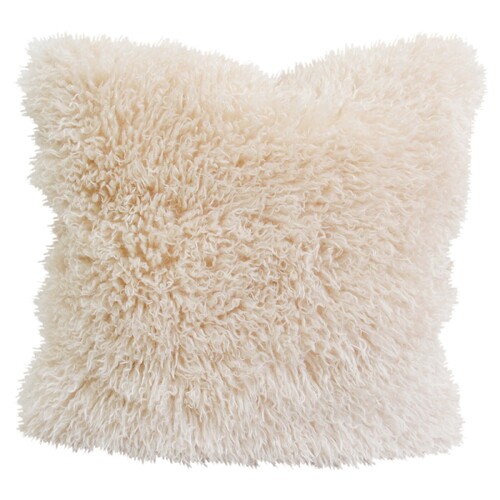 LVD 55cm Boujee Faux Double-Sided Cushion Square Throw Pillow Brandy