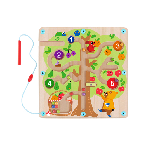Tooky Toy Counting Fruit Ball Maze Tree