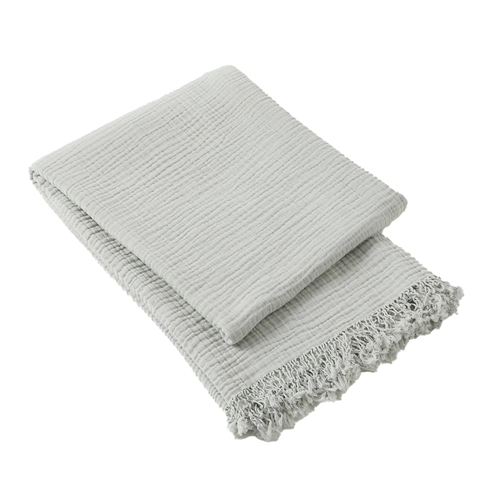 Pilbeam Living Brampton 130x170cm Cotton Throw  - Seafoam