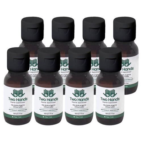 8PK Two Hands 50ml Hand Sanitiser