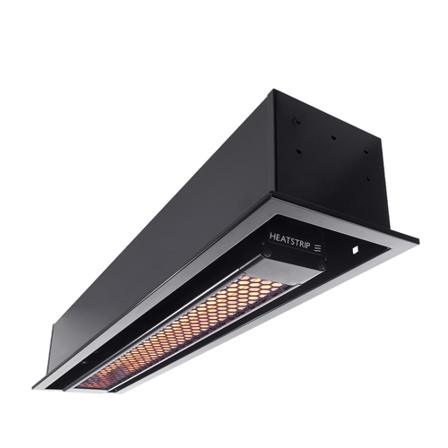 Heatstrip Intense Heater Flush Mount Enclosure for THY3200 - Black Frame
